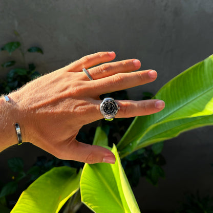 ROMA RING | SILVER BLACK