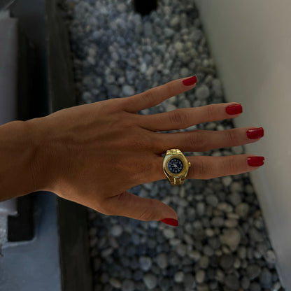 MILANO RING | GOLD BLACK