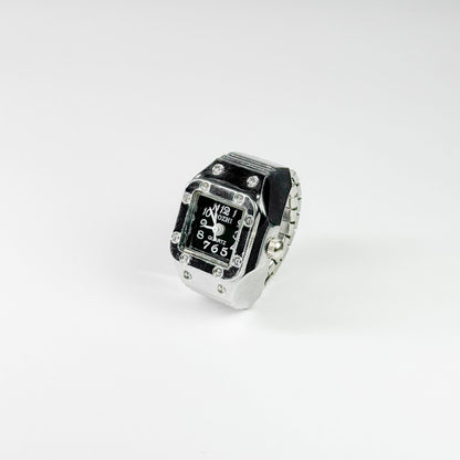 SANTOS RING | SILVER BLACK