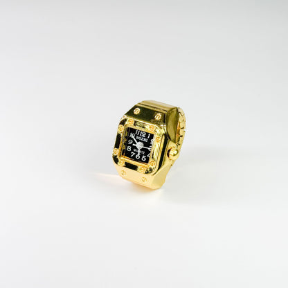 SANTOS RING | GOLD BLACK